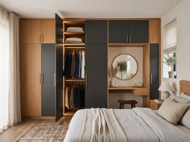 Full-height built-in wardrobe