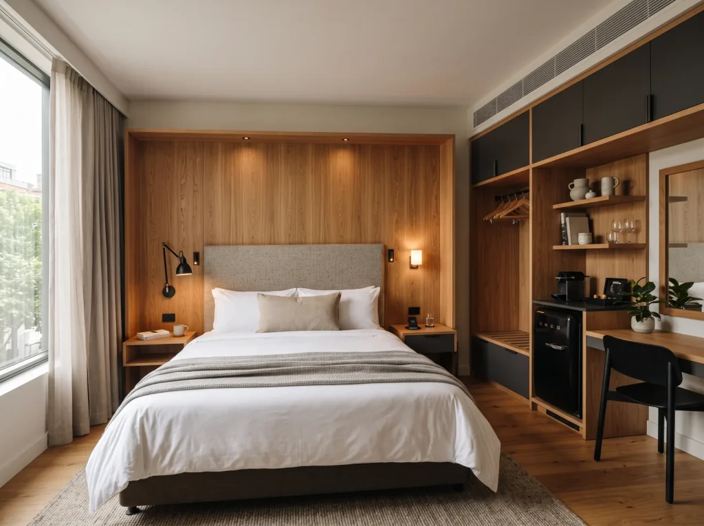 Hotel guest room joinery